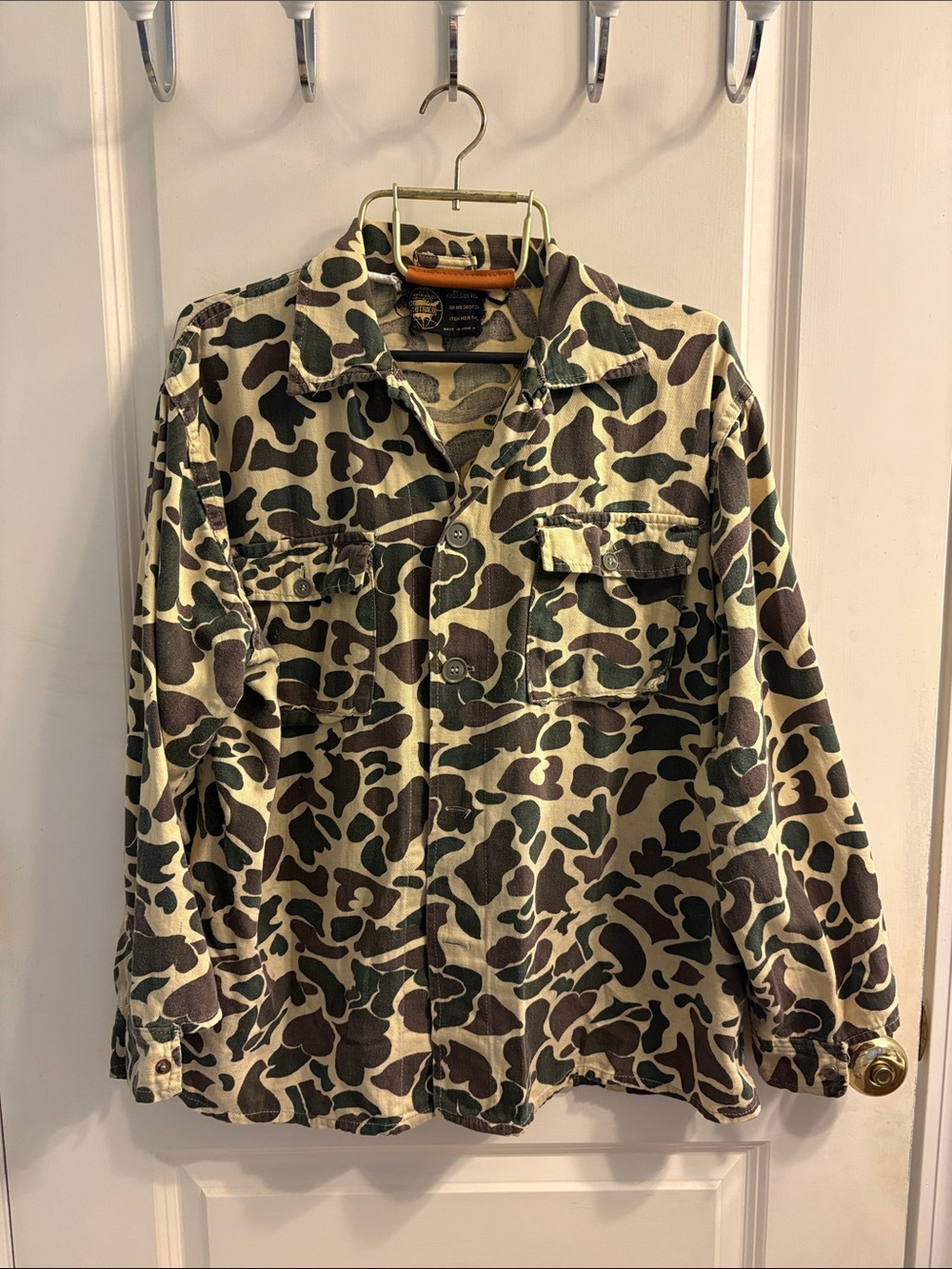 Vintage 60’s/70’s Duck Hunter Camouflage Button-Front Shirt/Jacket